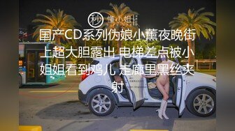 国产CD系列伪娘小薰夜晚街上超大胆露出 电梯差点被小姐姐看到鸡儿 走廊里黑丝夹射